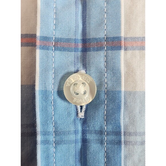 Vineyard Vines Men's L Blue Pink Plaid Long Sleeve‎ Button Down Whale Shirt - Picture 6 of 6